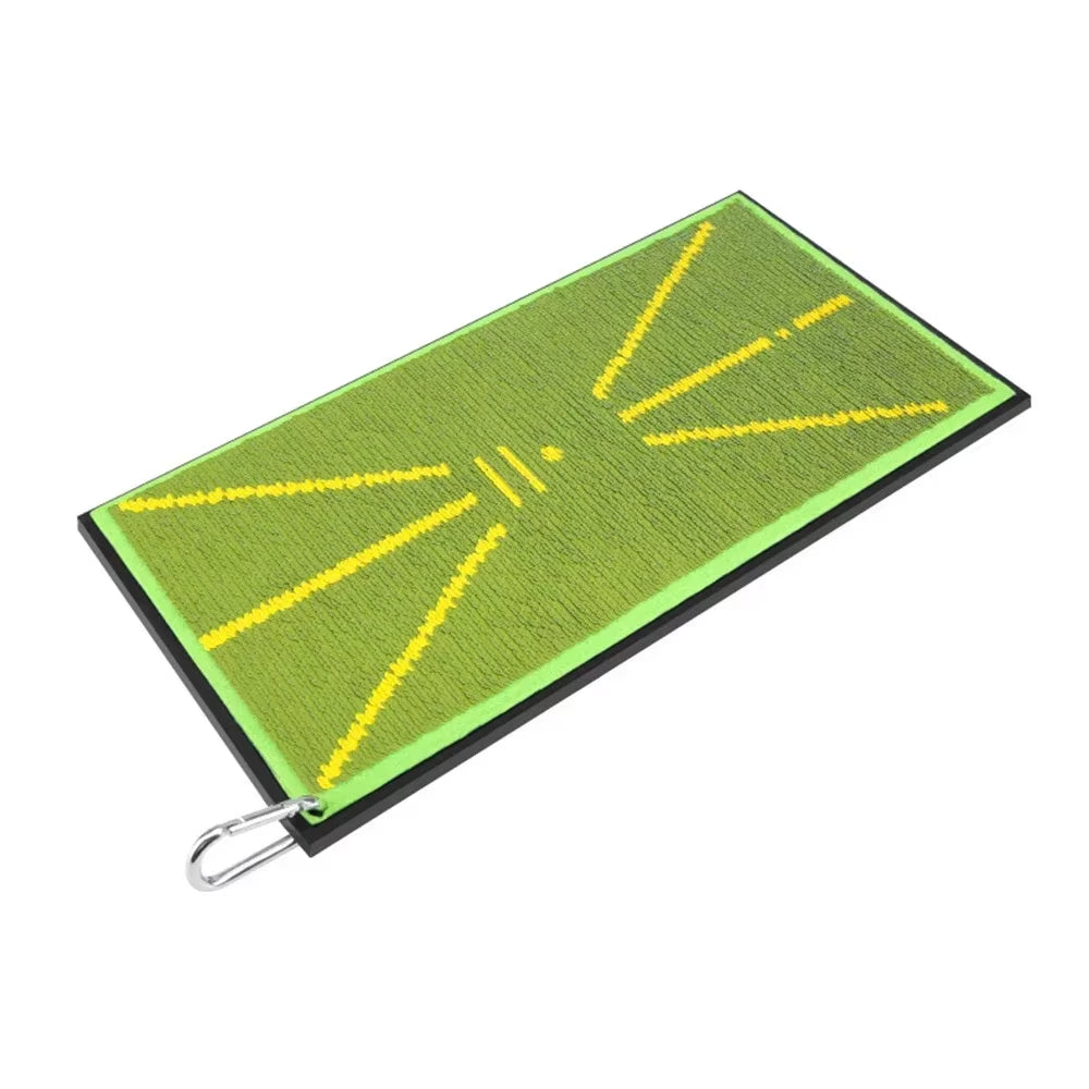 -DJD038 Golf Strike Mat,Bead Display Track, Beginner Training Aids,Swing Practice, Trace Detection Pad