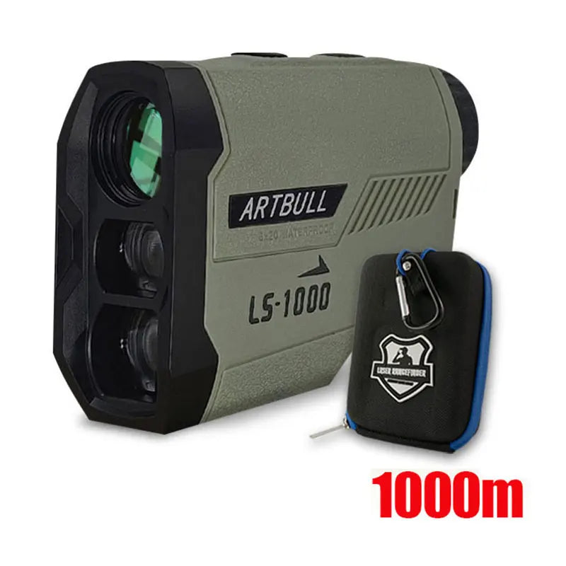 Golf Laser Rangefinder, Telescope with Flag-Lock Slope Pin Distance Meter for Hunting Monocular