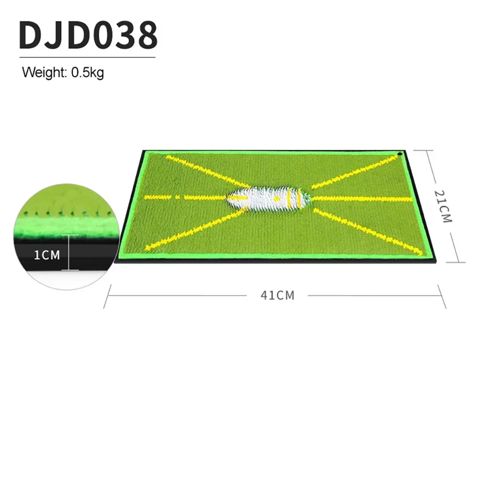 -DJD038 Golf Strike Mat,Bead Display Track, Beginner Training Aids,Swing Practice, Trace Detection Pad